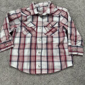 Wrangler Toddler Boys 24 Months Long Sleeve Pearl Snap Button Up Western